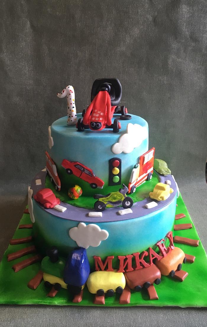 Boy birthday cake 