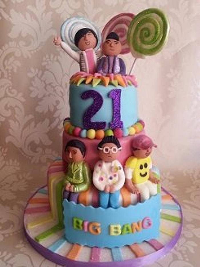 Big Bang Birthday cake
