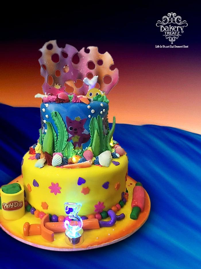 Under the Sea Playdoh Cake