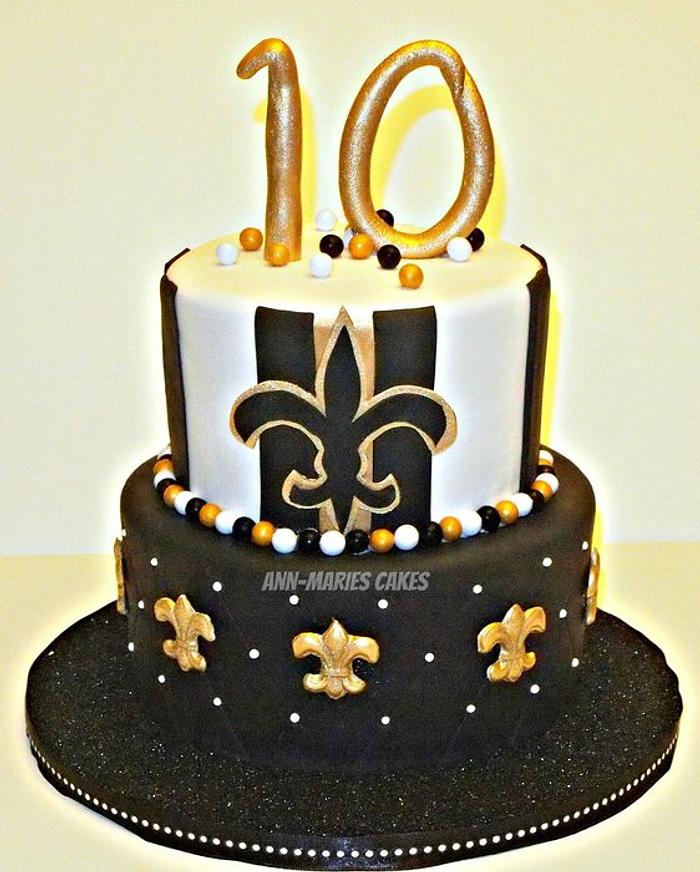  Girlie  New Orleans Saints Birthday Cake