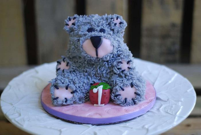 Mini bear smash cake