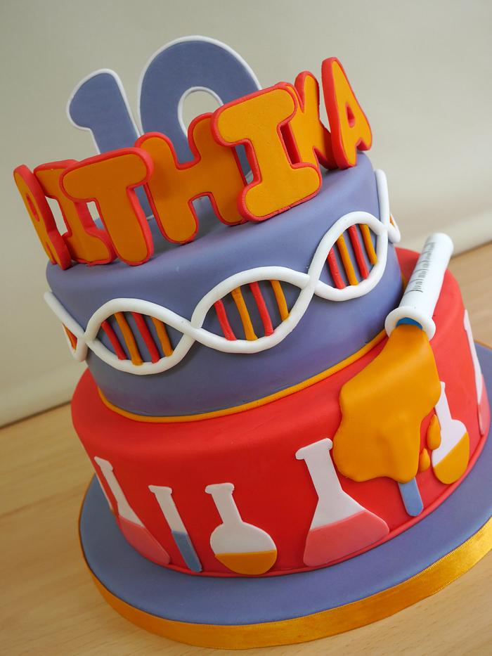 Mad Science Birthday Cake