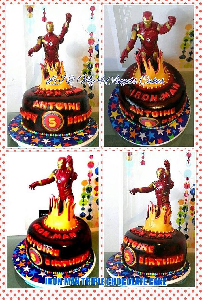 Iron Man Fondant Cake - Cake'O'Clocks-sonthuy.vn