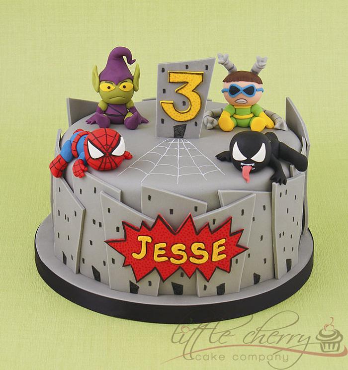 Baby Marvel - Spiderman Cake
