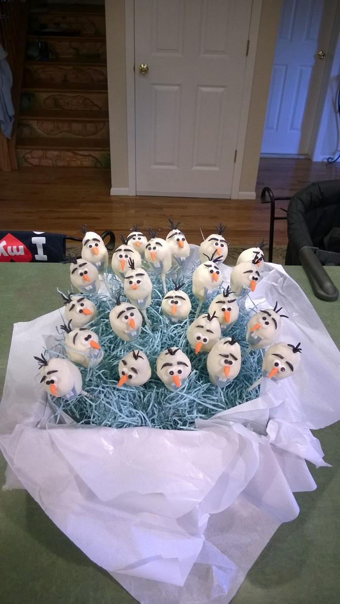 Easy Olaf Marshmallow Pops from the Disney movie Frozen! - Kitchen Fun With  My 3 Sons