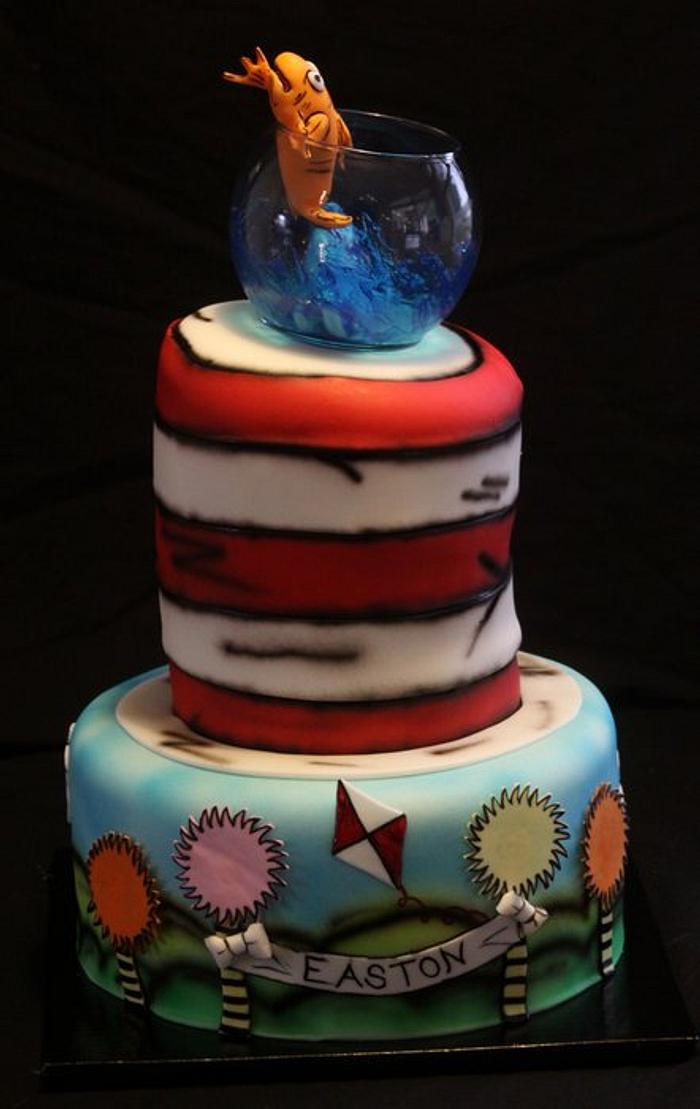 Dr. Suess/Cat in the Hat Cake