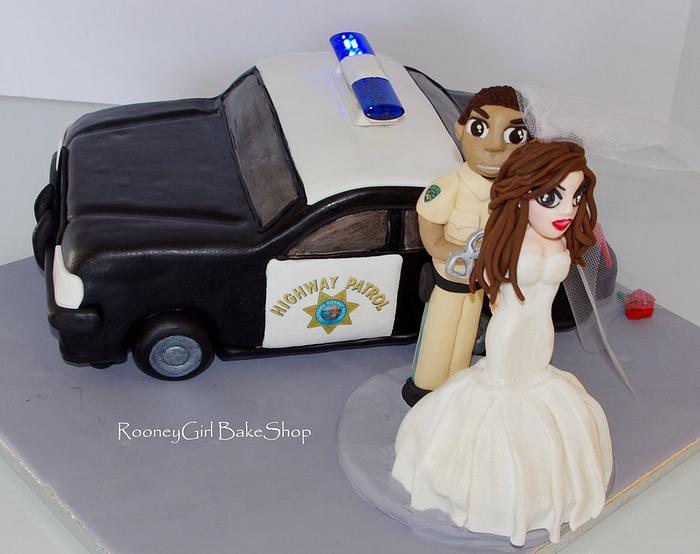 Police Car Grooms Cake