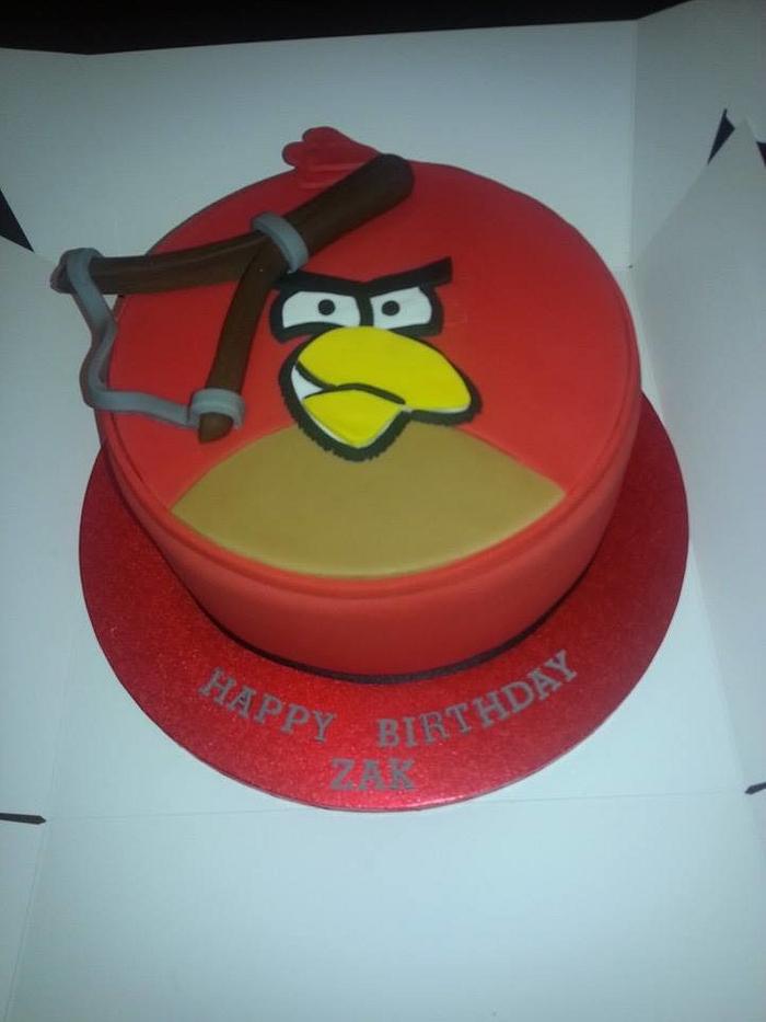 Angry Birds themed cake