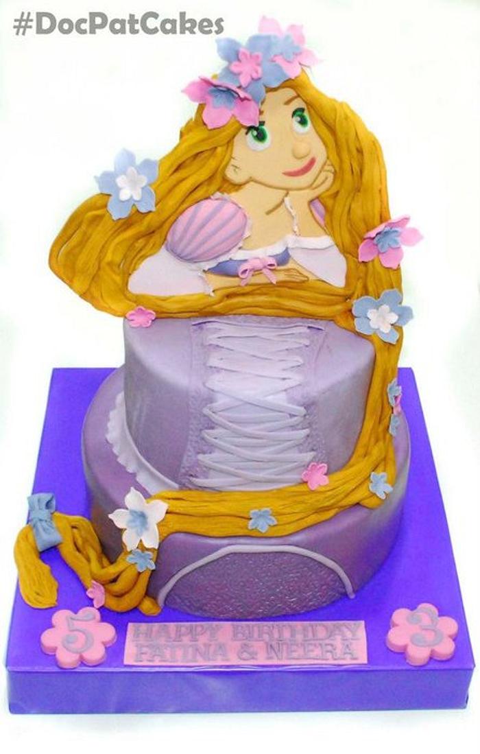 Tangled Themed Cake