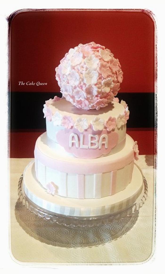 Christening cake for ALBA