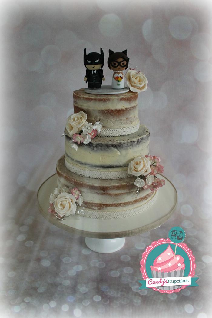Naked cake with a 'super' twist