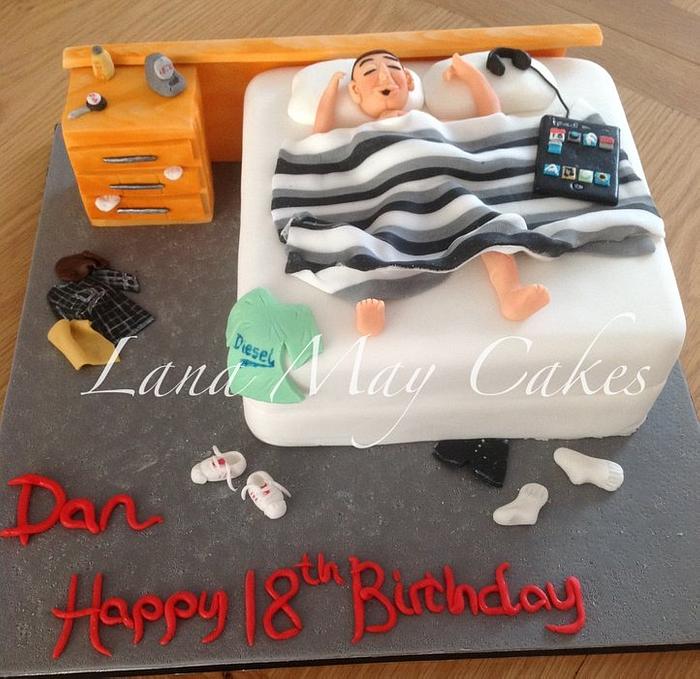 Lazy Teenager Birthday Cake - YouTube