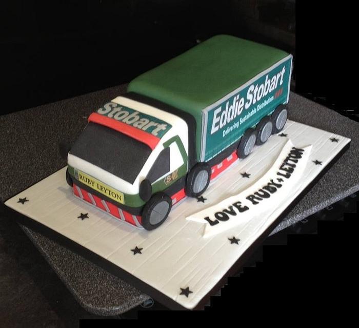 Eddie stobart truck lorry cake