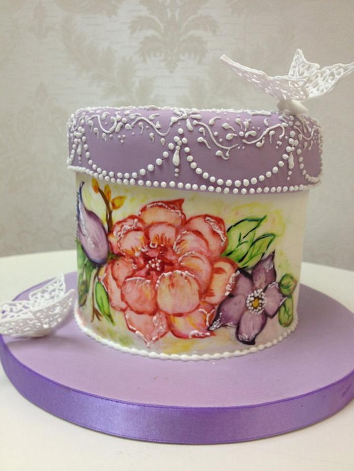 Gift Box cake 