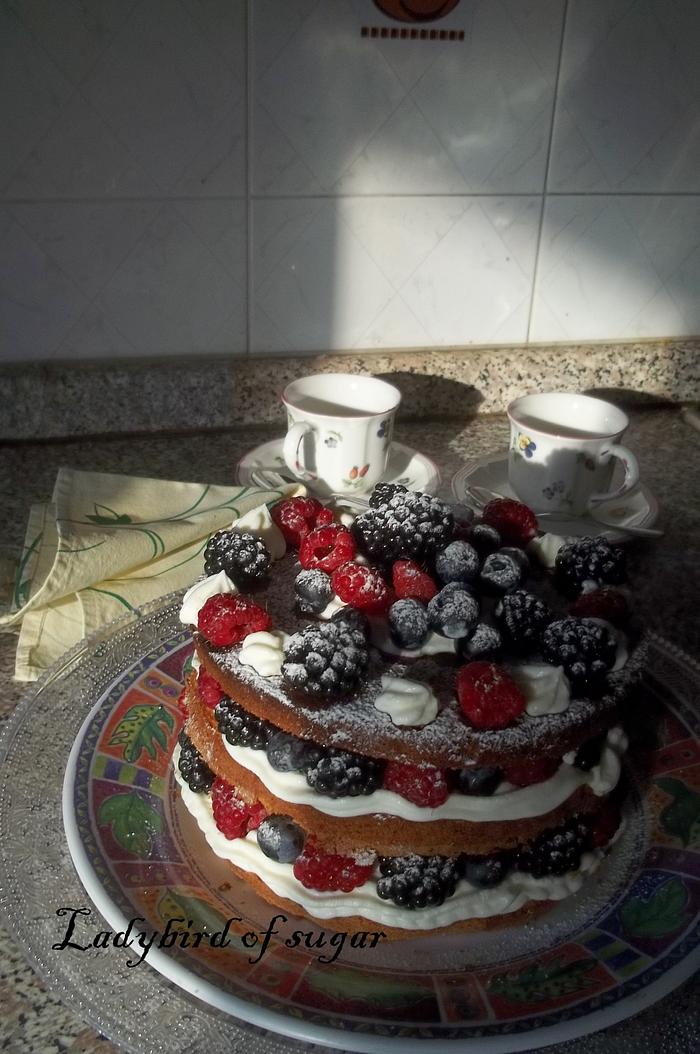 Nadek cake con camy cream e frutti di bosco