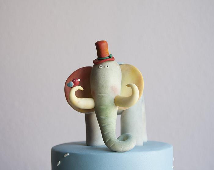 Elephant cake topper
