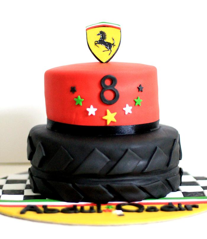 Ferrari theme cake