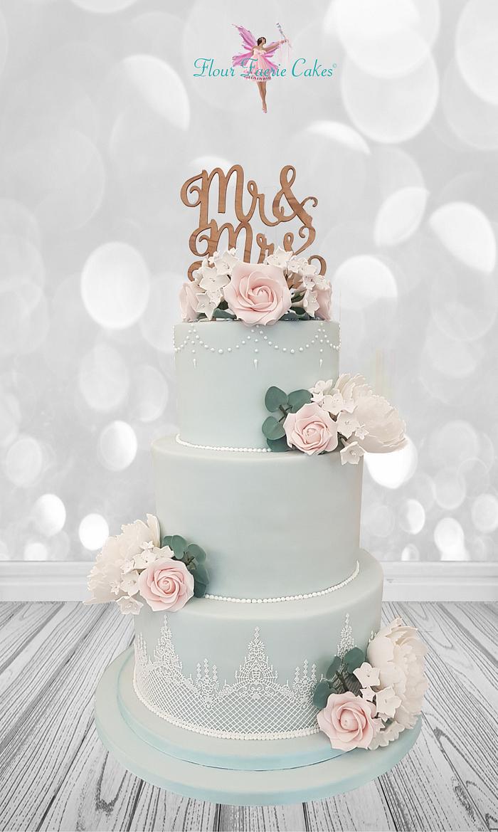 Pretty Pastel Wedding cake