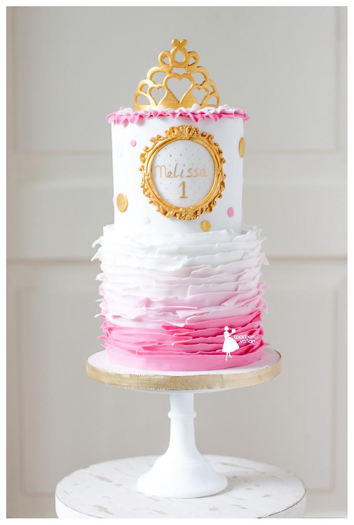 Girly pink cake