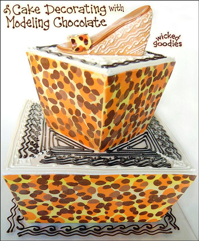 Leopard Print Shoe Cake
