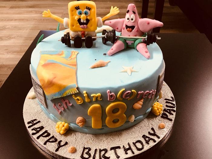 My Spongebob and Patrick Cake