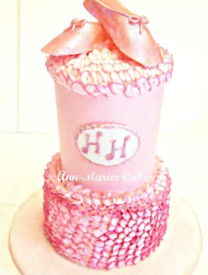  Very Pink and Tall Ballet cake