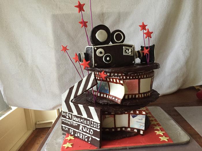 Movie birthday cake 