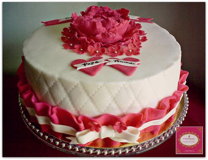 Something Red ( 41st Wedding Anniversary Cake)