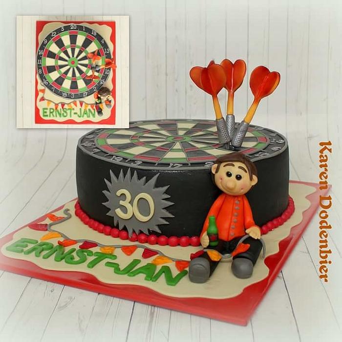 Dart Board cake