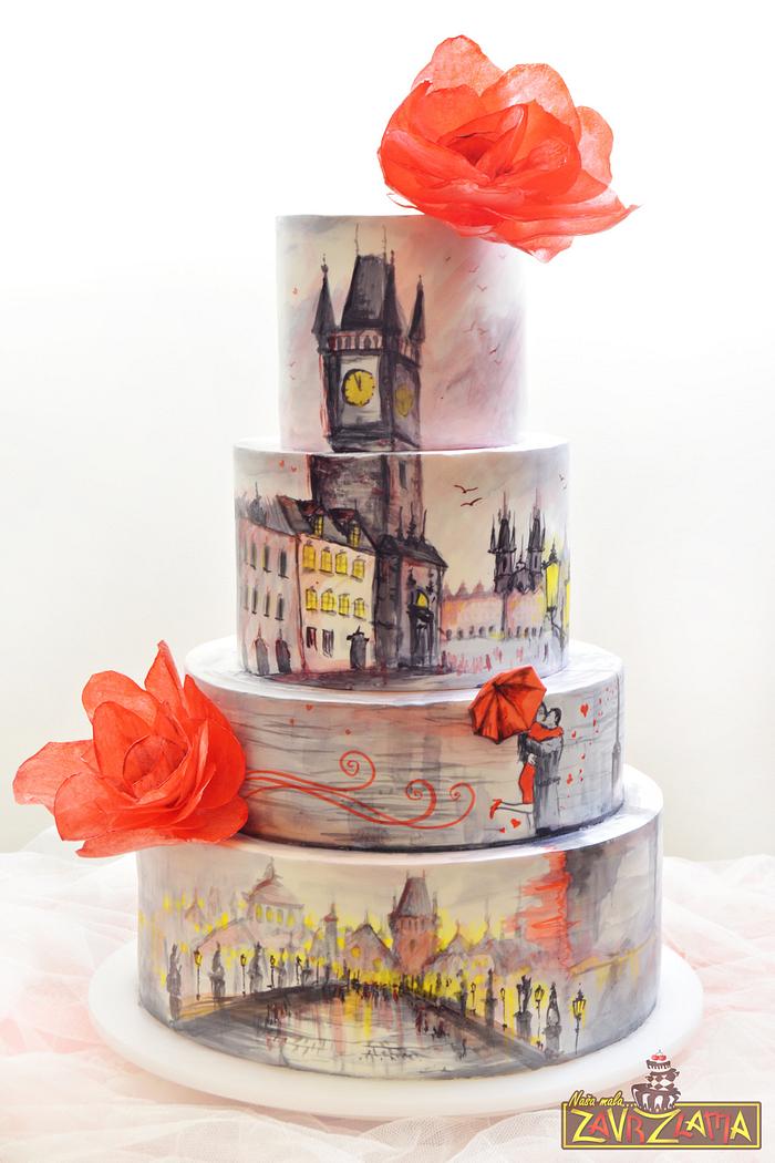 Prague Wedding Cake