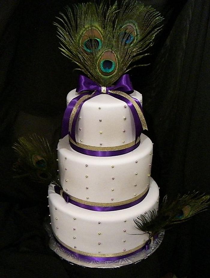 Peacock Wedding Cake