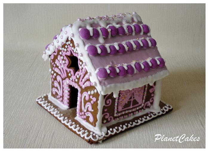  Pink Gingerbread house