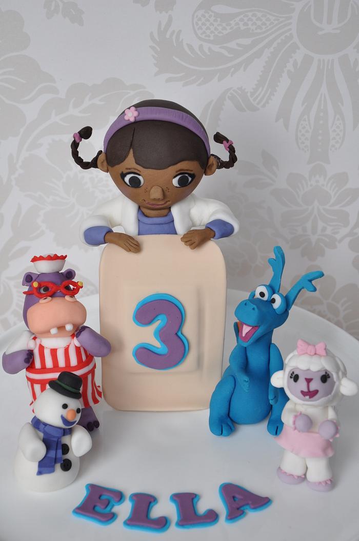 Doc McStuffins cake toppers