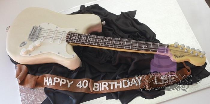 Fender Stratocaster Electric Guitar Cake
