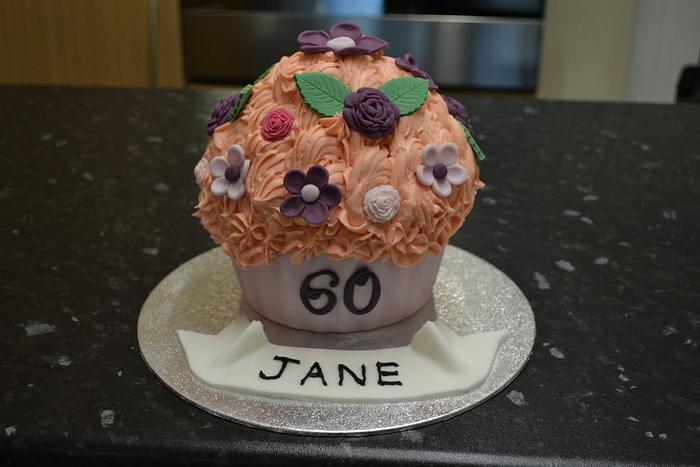 Jane's giant cupcake