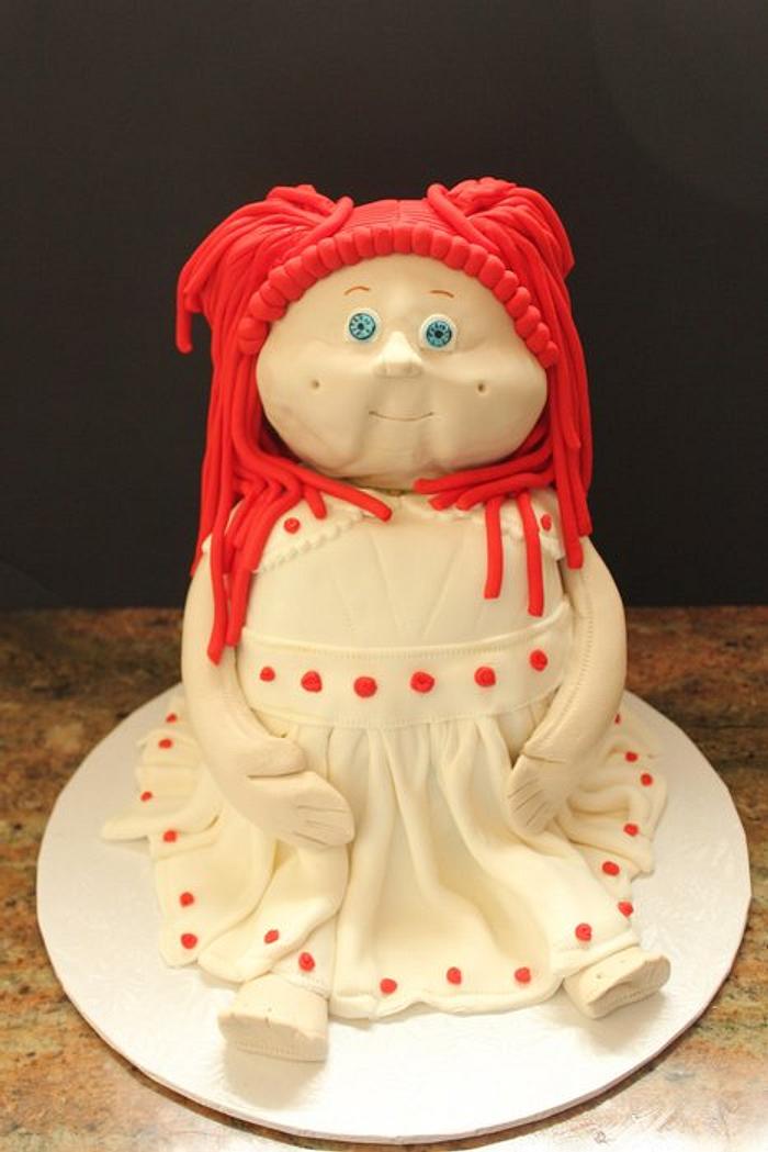 3D Cabbage Patch Kid cake