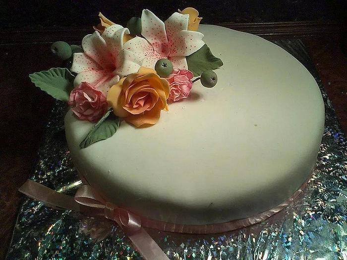 A simple celebration cake
