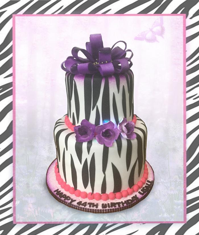 Zebra Print Cake