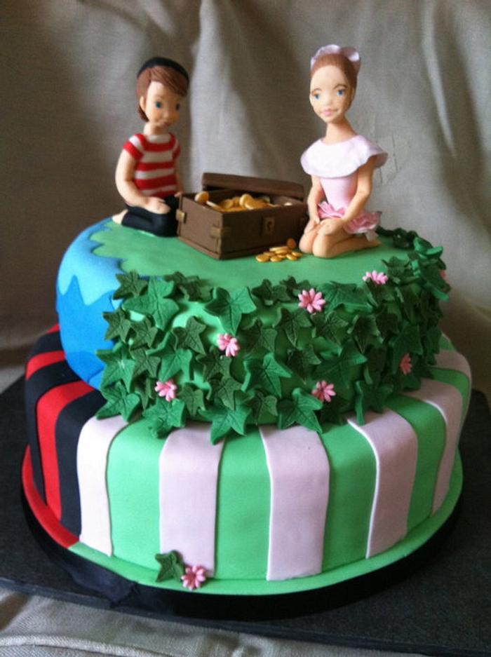 Pirate and Fairy cake