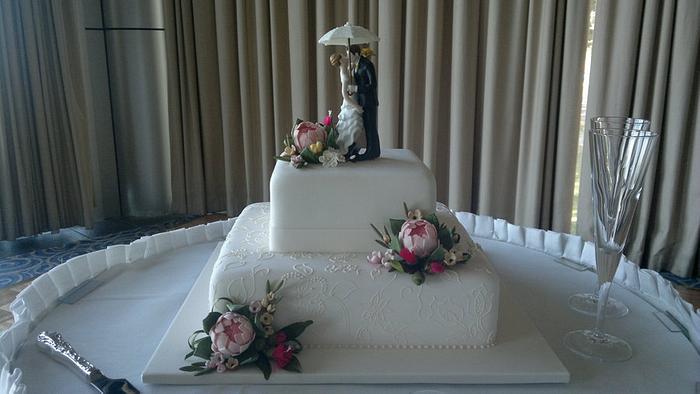 Australian native wedding cake