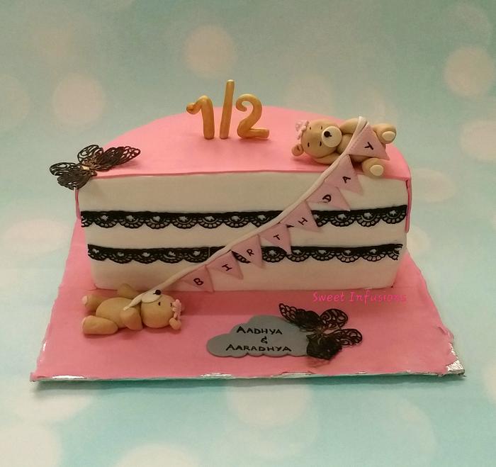 Half birthday cake 