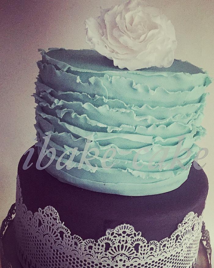 Colourful Elegant wedding cake