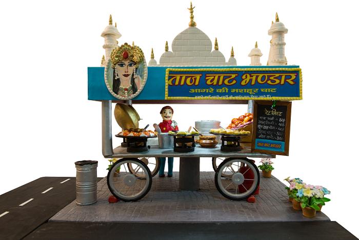 Taj street food cart cake 