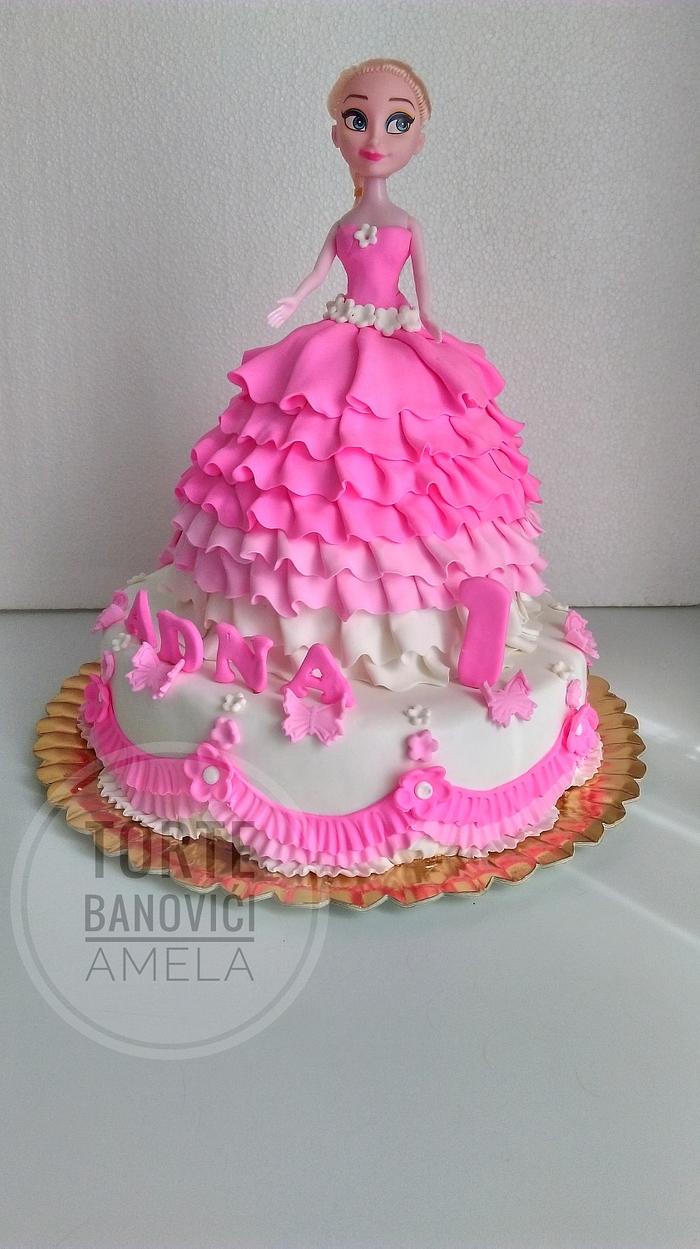 Disney Princess Doll Signature Cake DecoSet Cake Topper, Cinderella, 11
