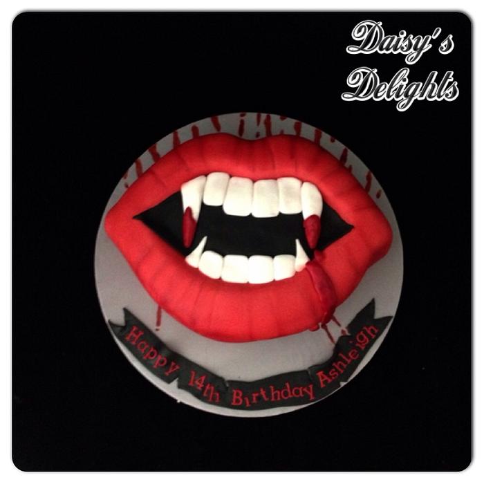 Vampire diaries themed cake
