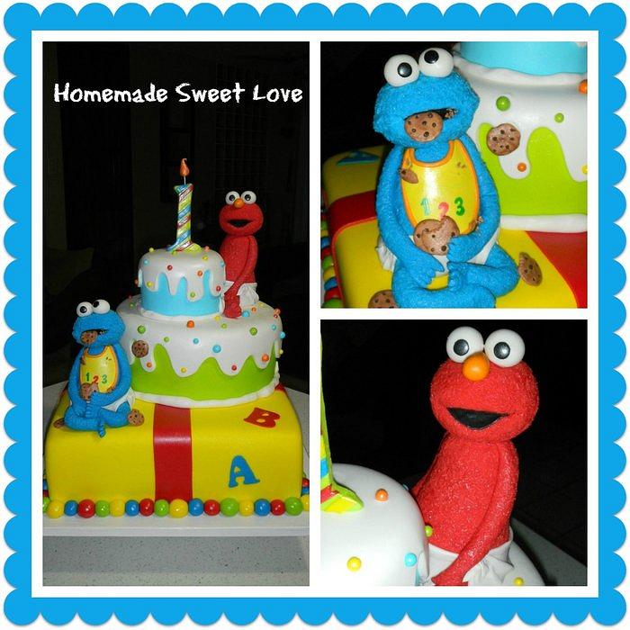 Elmo & Cookie Monster