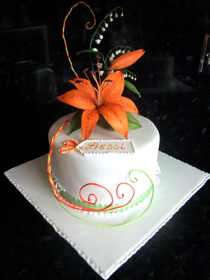 Tiger Lilly Birthday Cake