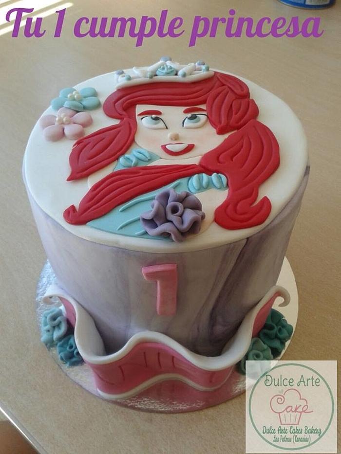 princess ariel cake - tarta princesa ariel 
