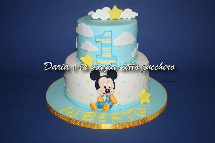 Baby MickeyMouse cake