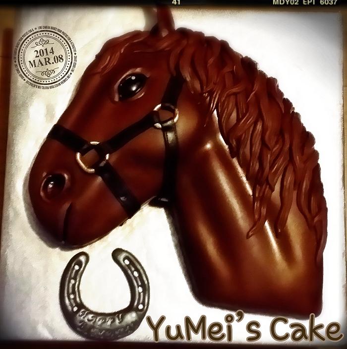 2D horse cake